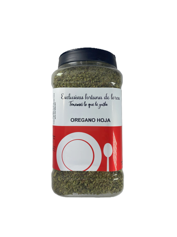 Imagen de orégano hoja de Exclusivas Fortuna, un condimento esencial para dar sabor a tus platos mediterráneos favoritos.